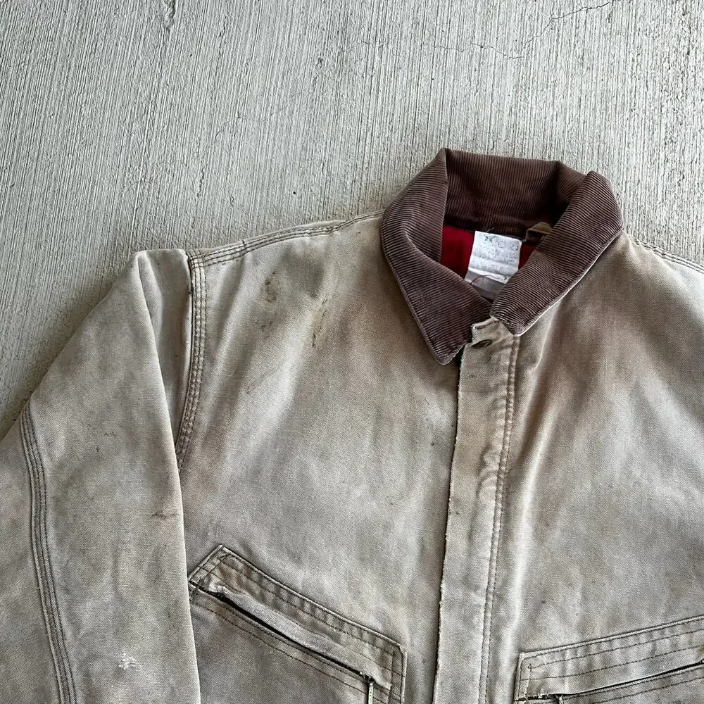 Carhartt cropped detroit style brown work wear jacket